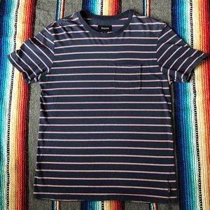 Brixton stripe t-shirt size large